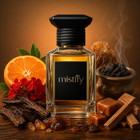 Elegant bottle of Inspiration Le Gemme Onekh by Bvlgari perfume featuring a sleek black design and gold accents.