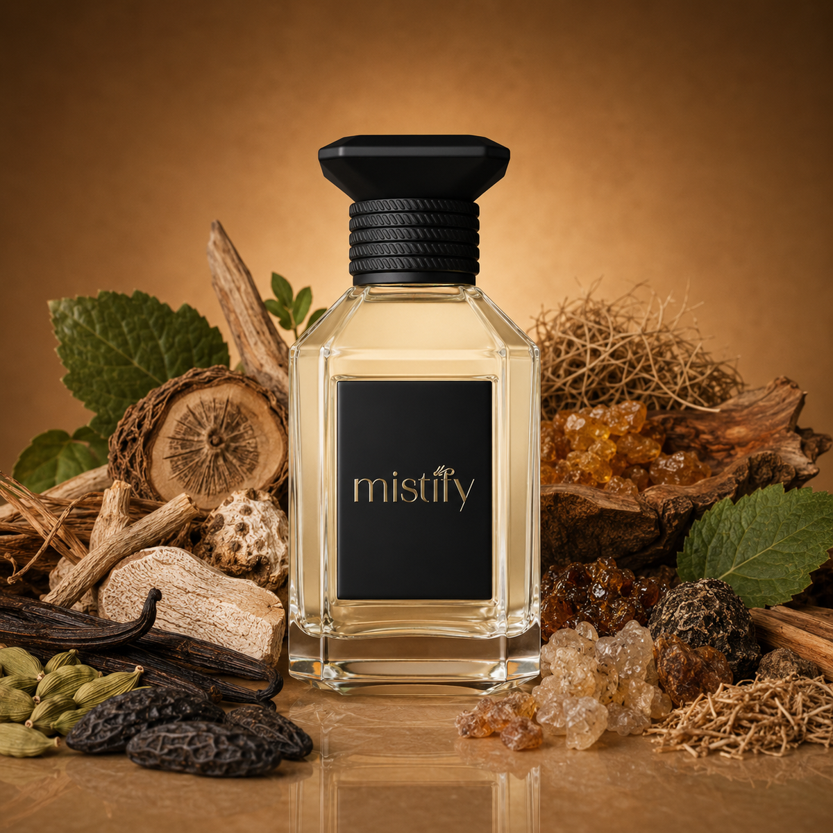 Lustra fragrance bottle by Inspiration: Lustre by Amouage, sleek glass design with elegant branding and cap detail.