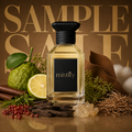 Designer niche houses 30ml one-piece sample sale extrait perfume bottle with elegant packaging and branding details.