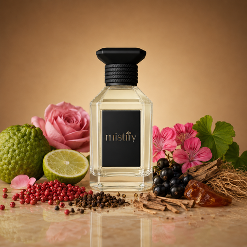 Bottle of Wildly Vétiver perfume by Creed featuring a sleek glass container and elegant packaging.