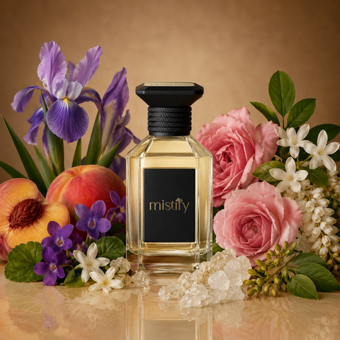 Louis Vuitton Spelle perfume bottle with sleek design and elegant gold accents, displayed against a neutral background.