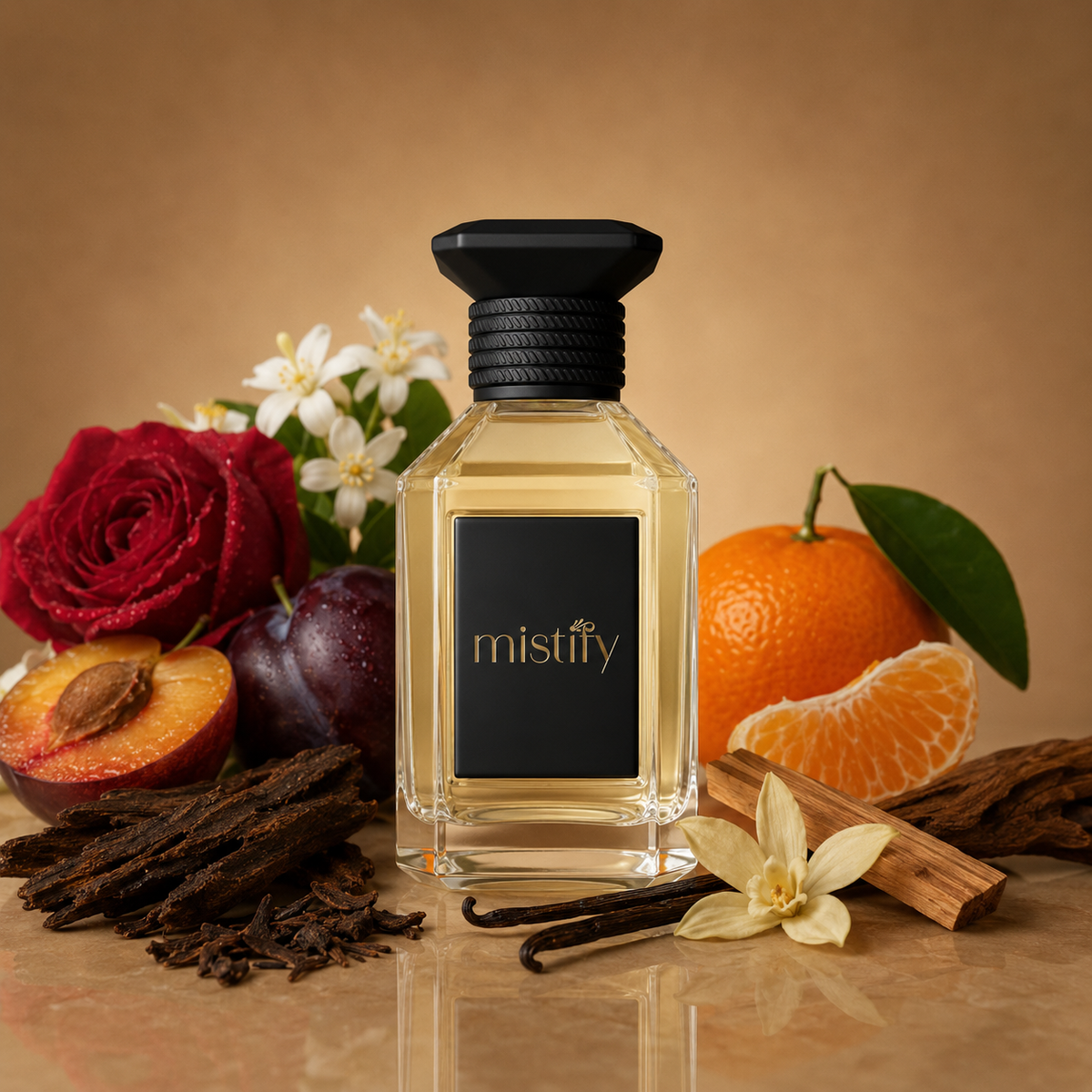 Elegant bottle of Inspired By Crystal Oud perfume by Montale, showcasing a luxurious crystal-inspired design.