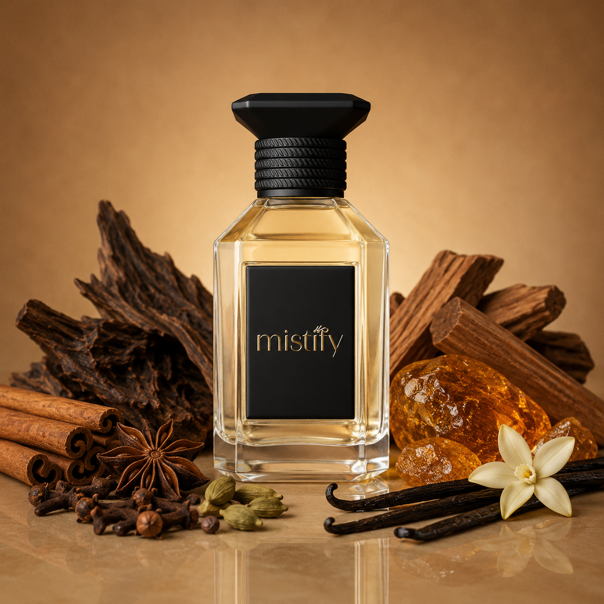 Velvet Desert Oud perfume bottle from Inspired By: Velvet Desert Oud by Dolce & Gabbana, featuring a sleek, elegant design