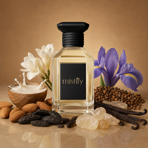 Bottle of Inspired By Rolling in Hearts perfume by Kilian with a decorative floral cap and elegant packaging.