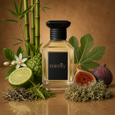 Inspired By Bamboo Harmony perfume bottle showcasing a sleek design and elegant packaging.