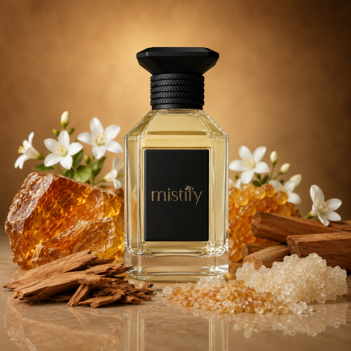 Whitened Amber