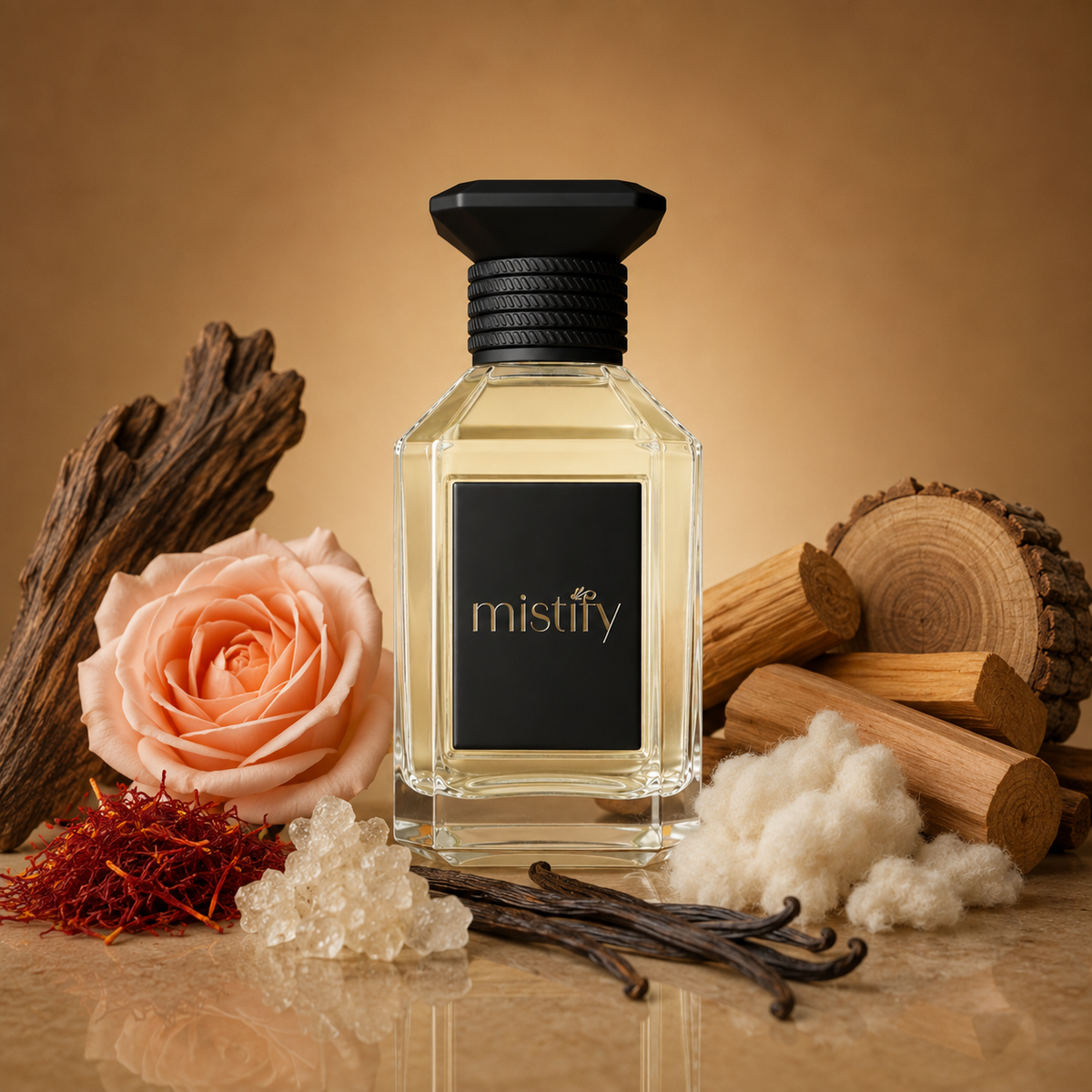 Golden Oud perfume by Inspired By: Gold Oud by Kilian, featuring a luxurious gold bottle with intricate design details.