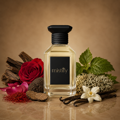 Bottle of Inspired By Noir Essence fragrance by Tom Ford, featuring dark, elegant packaging and a sleek perfume bottle design.