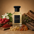 Leather Tuscany fragrance bottle by Inspired By Tuscan Leather by Tom Ford, featuring a sleek, dark leather design.