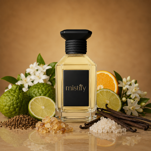 Inspired By Soleil Neige by Tom Ford Soleil Snow luxury perfume bottle with sleek design and white accents.