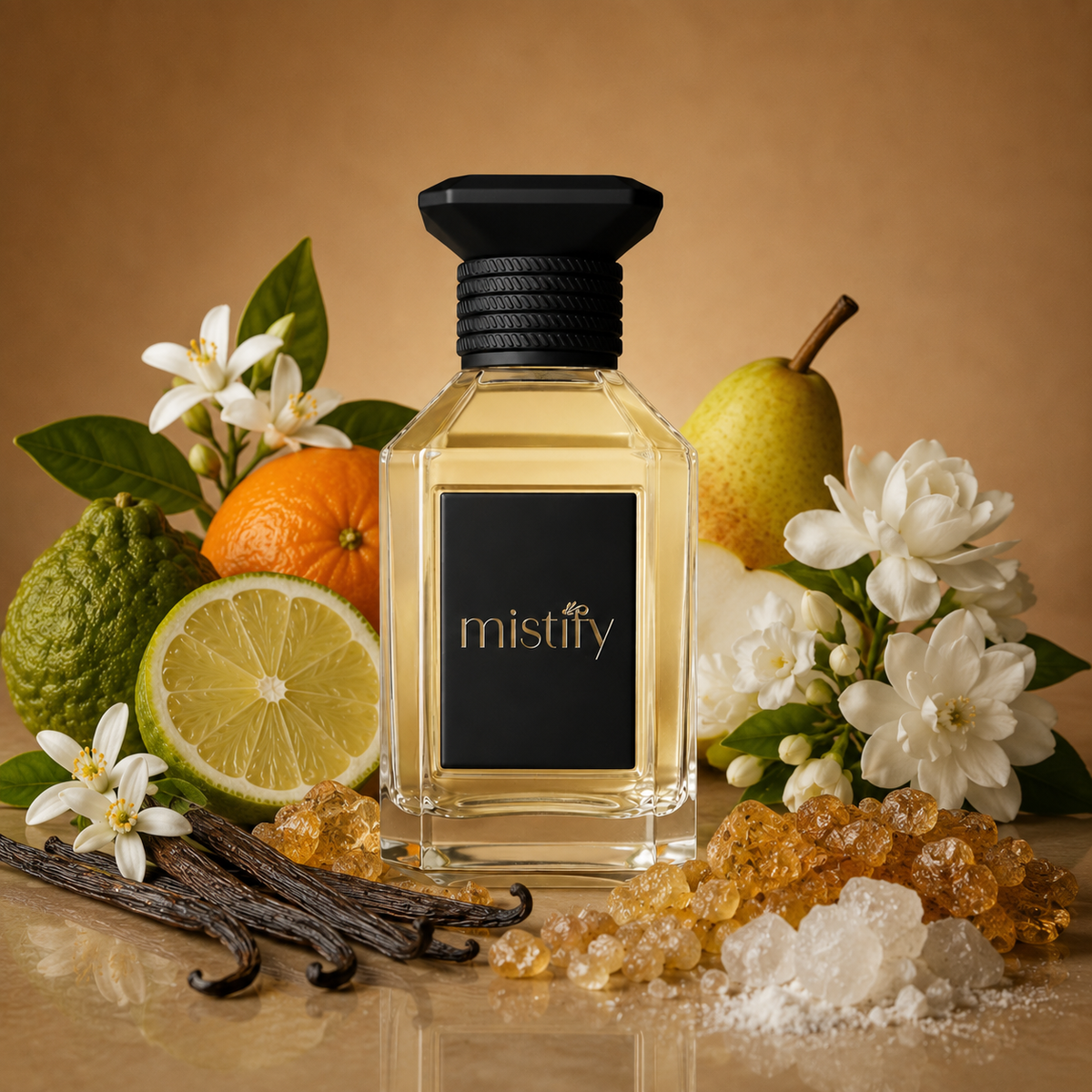 Elegant Paradiis perfume bottle by Prada Inspiration Paradoxe, featuring a sleek design with a sophisticated fragrance presentation.