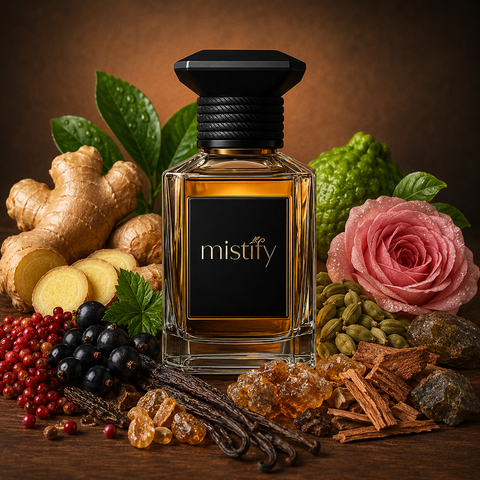 A bottle of Inspiration Ani by Nishane Anique perfume with a sleek glass design and minimalist label.