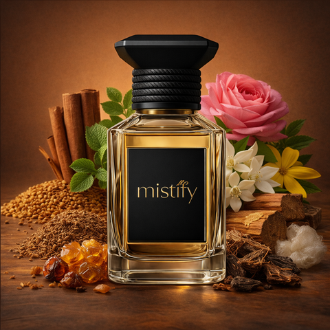 Santal Veil fragrance bottle inspired by Santal Blush by Tom Ford, featuring a sleek design with a luxurious amber hue.